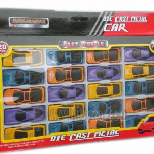 Комплект Метални коли Super powerful 20 броя