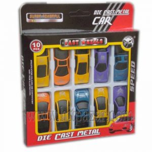 Комплект Метални коли Super powerful 10 броя