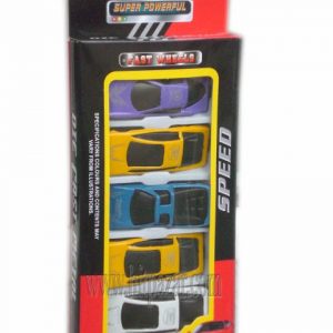 Комплект Метални коли Super powerful 5 броя