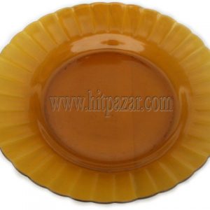 Чиния кафяво стъкло 25,5