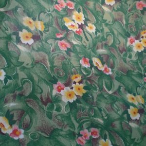 Шифон, с флорален десен 115 см.