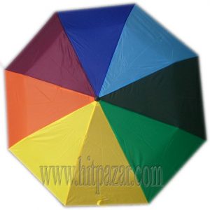 Тройносгъваем чадър за дъжд Дъга