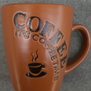 Чаши за кафе с надпис Време е за кафе