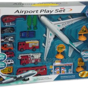 Детска играчка комплект Летище със самолет