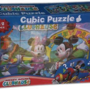 Занимателни кубчета - пъзел с картинки Мики Маус