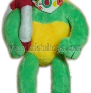 Детска плюшена костенурка с пояс на рамо