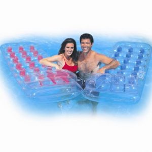 Bestway Бестуей Надуваем дюшек с едноцветни дюзи - прозрачен 43015