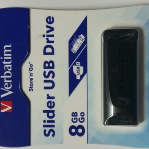Флаш памет USB Flash 8 GB Slider USB Drive VERBATIM оригинални