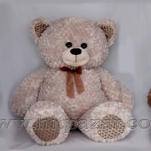 Плюшено мече с панделка, три цвята