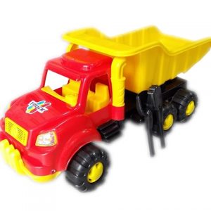 Детска играчка Голям пластмасов камион с лопатка и гребло