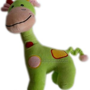 Детска плюшена играчка Жираф с дрънкалка - голям