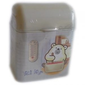 Метално кошче с капак и термометър