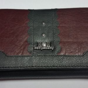 Двуцветно портмоне с естествена кожа 6310