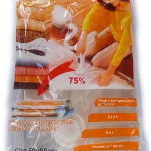 Вакуумен плик за съхранение на дрехи и завивки 50 х 60