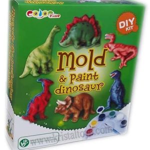 Направи си сам динозаври, креативен комплект за оцветяване