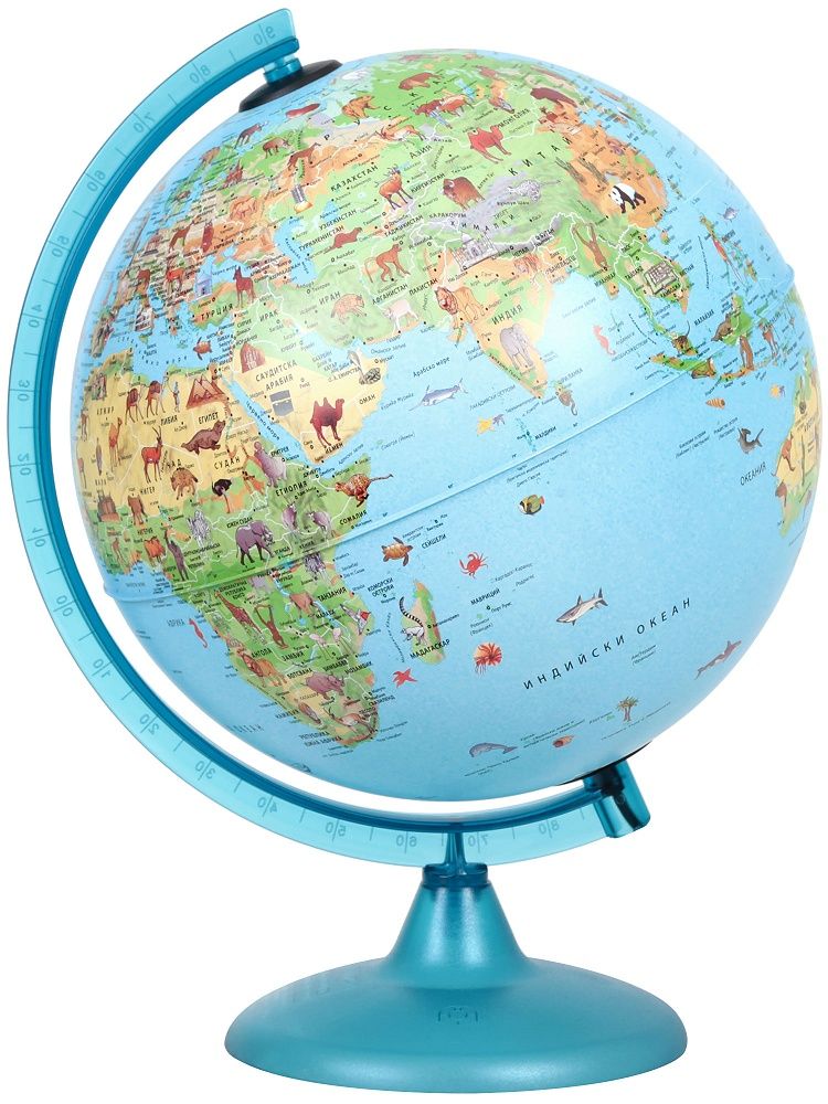 Глобус Светещ Сафари с книжка с илюстрации 25 см. за любознателни деца - Image 2