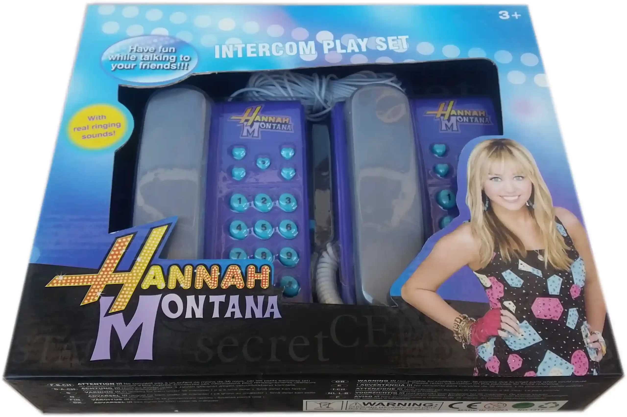 Телефон Хана Монтана, комплект два броя с кабел