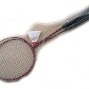 Федербал метален с перце за движение, спорт и здраве