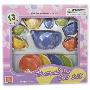 Порцеланов сервиз за чай за кукли 13 части