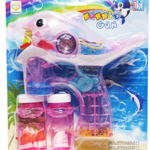Пистолет за супер бум Делфин - сапунени мехури, розов