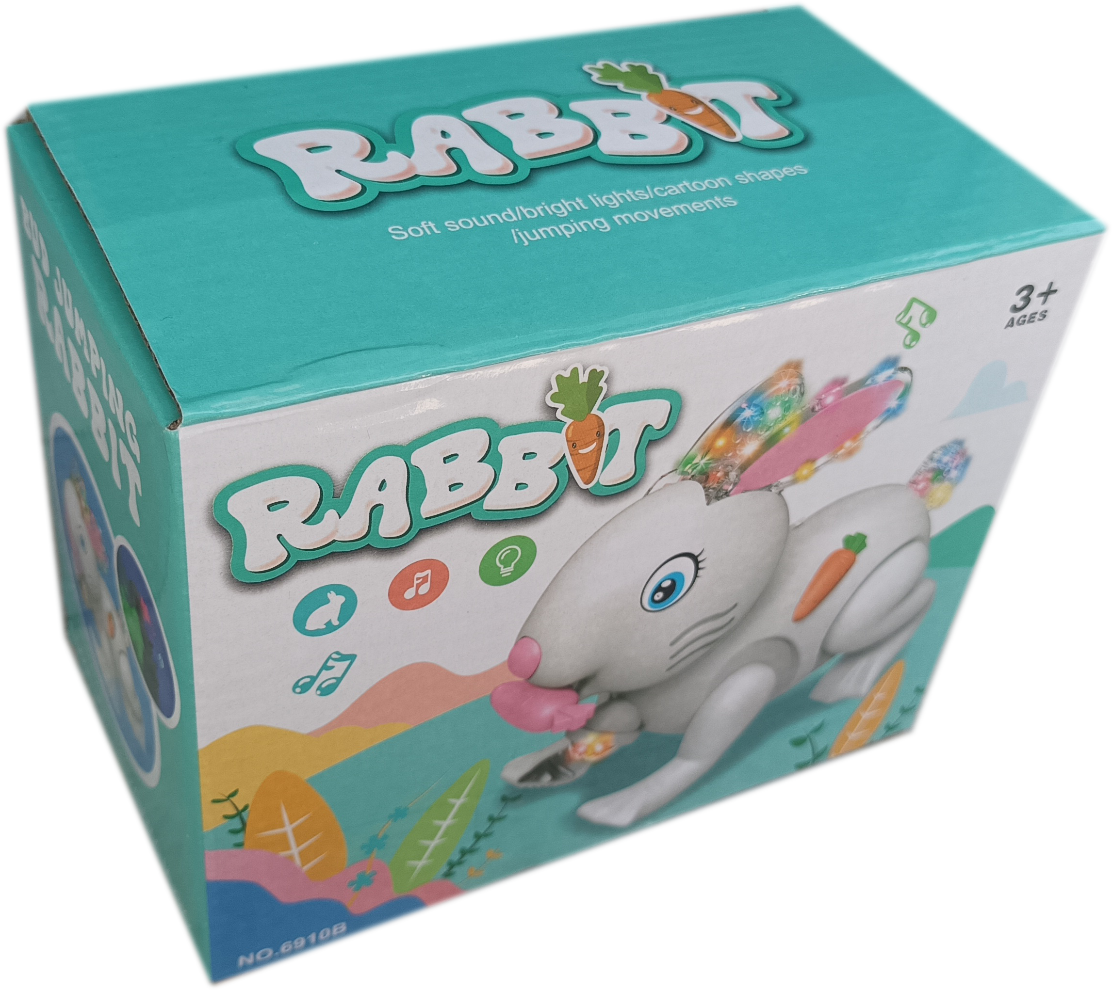 Заек с музика и светлина, подскачащ