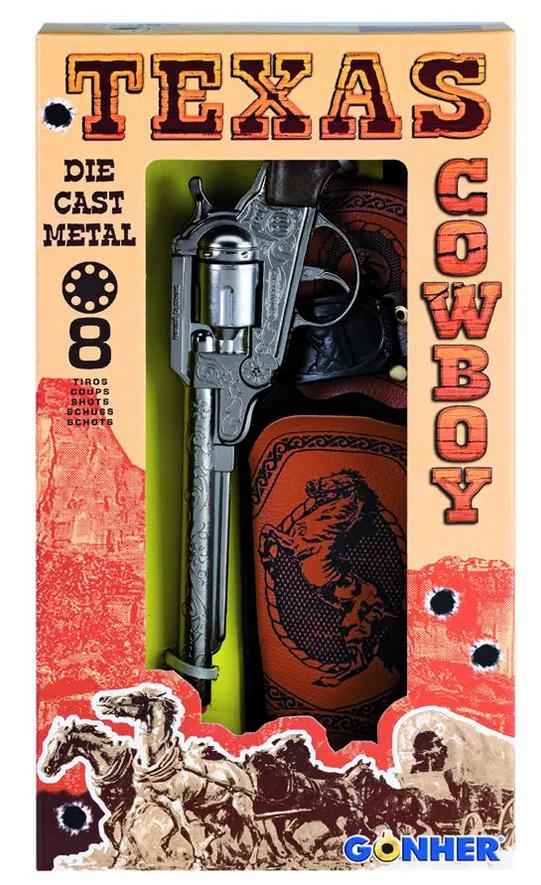 Пистолет, револвер с кобур и капси