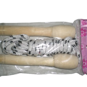 Въже за скачане с дървени дръжки