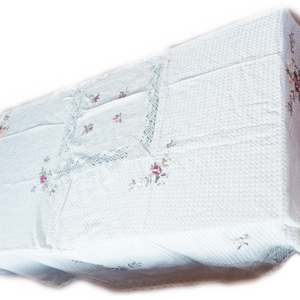 Кръгла луксозна покривка за маса с цветя