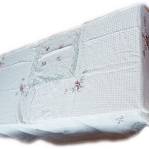 Правоъгълна луксозна покривка за маса с цветя