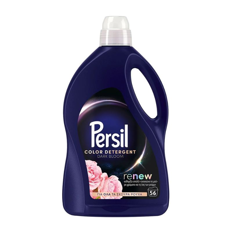Течен прах Persil Dark Bloom тъмни дрехи 56пр 2.8л