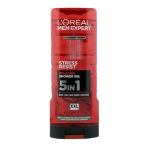 Душ гел Loreal Stres Ressit Relaxing shower 5in1 релаксиращ за тяло, лице, коса, брада и овлажнява 400мл