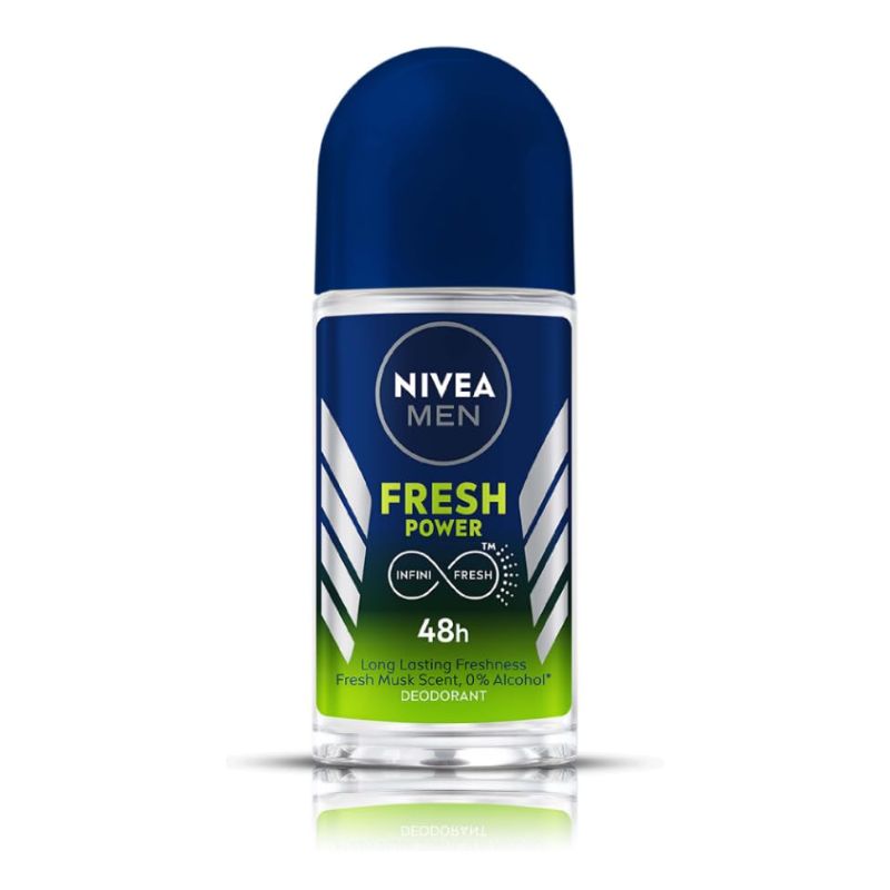 Рол-он дезодорант Nivea men Fresh Power 48h целодневен контрол на телесната миризма 50мл