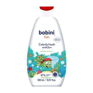Вода за вана Bobini kids зелена с хранителни бой 500мл