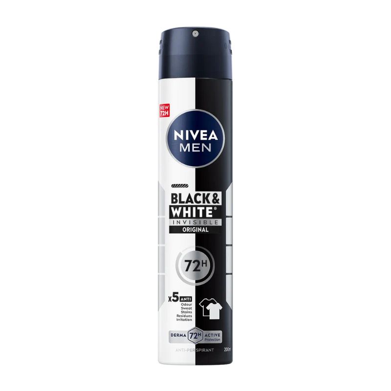 Део спрей дезодорант Nivea men black and white Original 48h 150мл