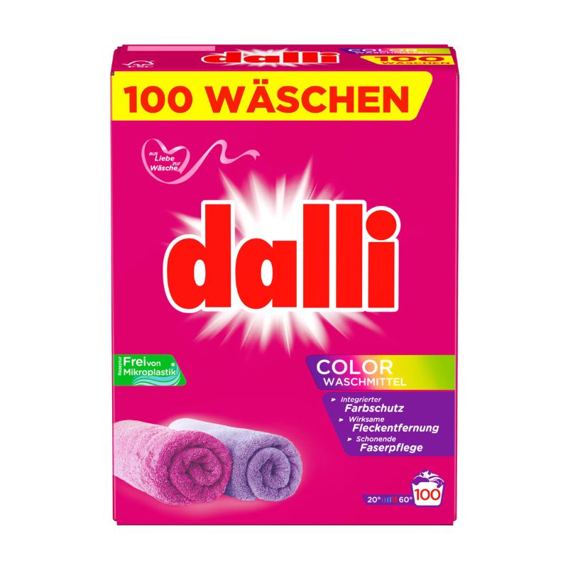 Сух прах Dalli Color цветно 100пр 6кг