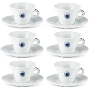 Комплект Borbone Cappuccino за капучино порцеланов 6бр чаша + чиния