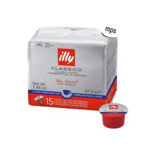 Кафе illy Classico Lungo за mps капсула 15бр