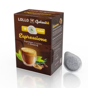 Кафе Lollo Espressione Ginseng хартиена доза женшен 18бр
