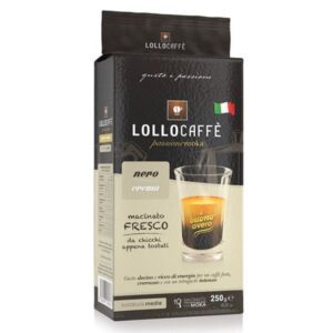 Кафе Lollocaffe Crema Nero мелено вакум 250гр
