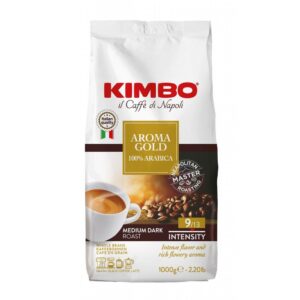 Кафе Kimbo Aroma Gold 100пр. Arabica 1кг зърна
