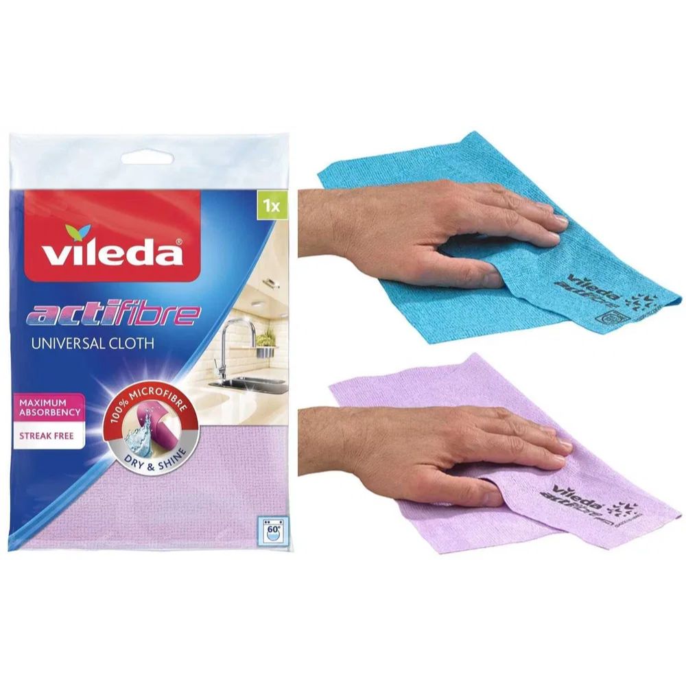 Кърпа Vileda Actifiber микрофибър 29Х29 силнопопивателна 2бр