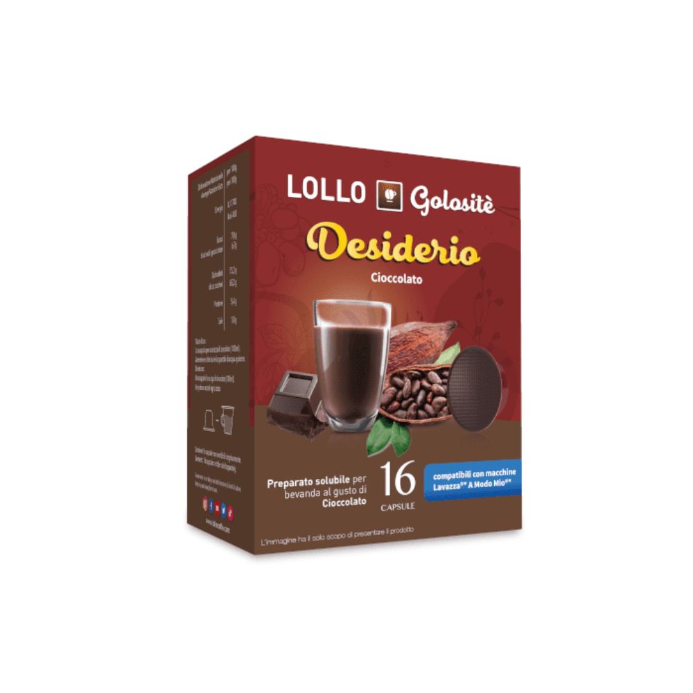Напитка Lollo Desiderio Chocolate за a modo mio 16бр