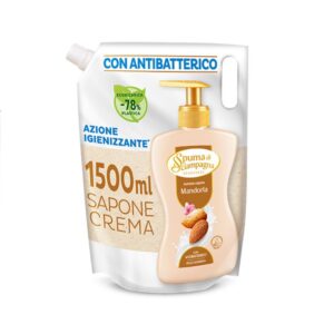 Течен сапун крем Spuma di Sciampagna Mandorla овлажняващ с бадемово мляко 1.5л