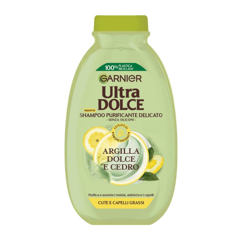 Шампоан Garnier Argilla Dolce e Cedro – глина и кедър за мазен скалп и коса 250мл