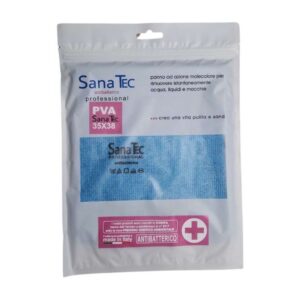 Кърпа микрофибър SanaTec Professional Blu антибактериална 35х38
