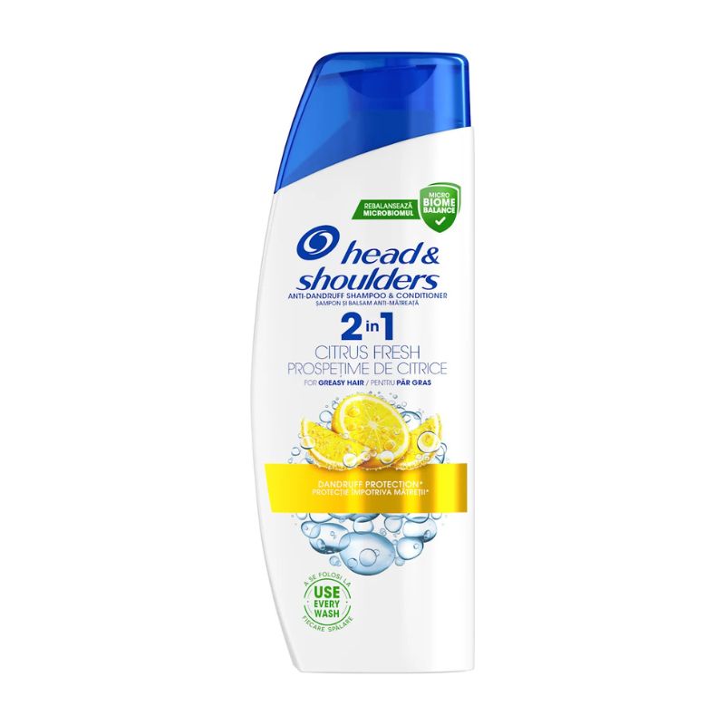 Шампоан/балсам Head and Shoulders 2in1 Citrus Fresh 330мл