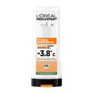 Душ гел Loreal Hydra Energetic -3.8C cooling sensation тяло, лице, коса, брада и овлажнява 400мл
