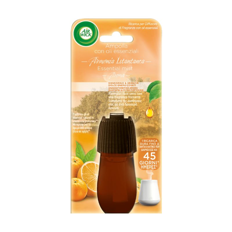Ароматизатор пълнител Air Wick за ел.дифузер Mandarino and Arancia Dolce Energizzanti 20мл