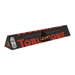 Шоколад Toblerone Dark Chocolate черен с мед и бадемова нуга 100гр GR