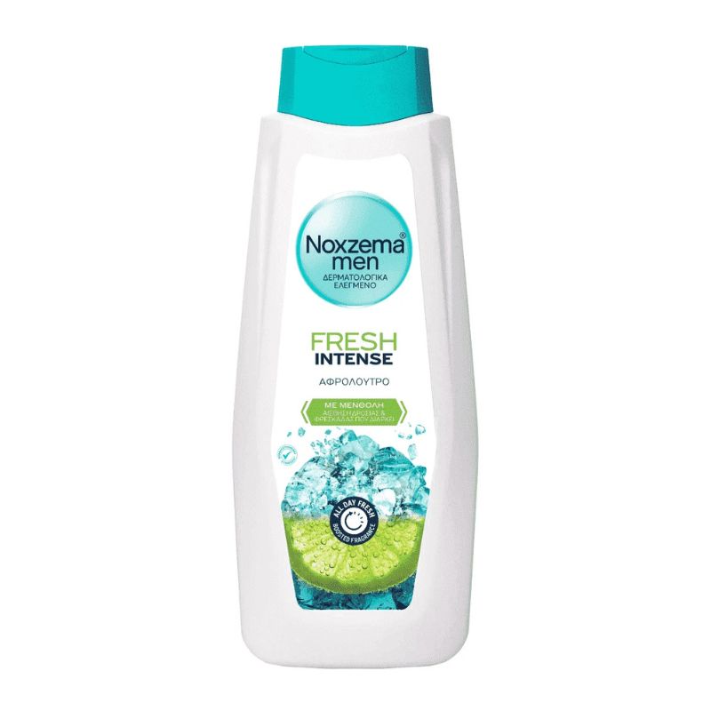 Душ гел Noxzema men Fresh Intense подсилен аромат с дълготрайно хладно усещане 750мл